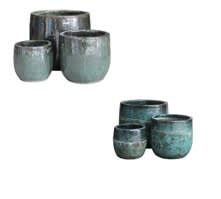 Mixed Shimmer Jade Pots