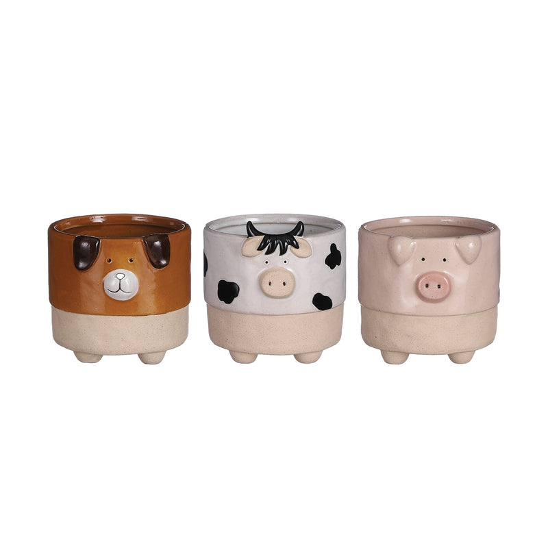 Dog Cow Pig Pot Assorted