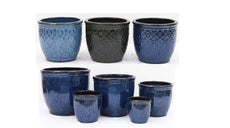 Bella Pattern Blue Pots