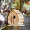 Carbonized Wood Bird House