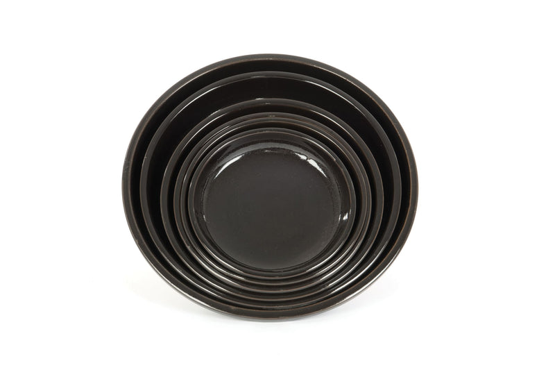 Black 22cm Saucers