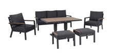 Panama 6pc Lounge Set Char