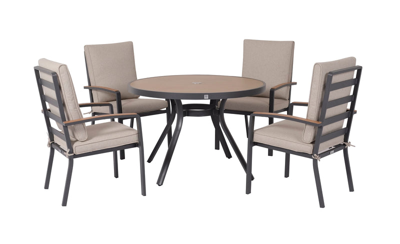 Panama 4s Dining Set Oat