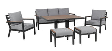 Panama 6pc Lounge Set Ash