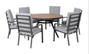 Panama 6s Rnd Dining Set Ash