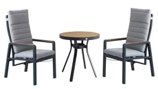 Panama Recl Bistro Set Ash