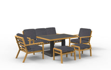 Panama Dlx 6pc Lounge Set Char