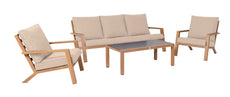 Panama Dlx 4pc Lounge Set Oat