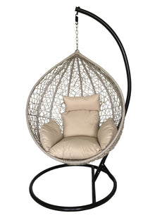 Egg Chair Ex Wide Beige Cushon