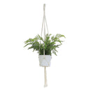 Faux Plants In Hanging Rope