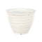 White Striped Feather Pots