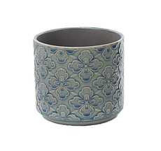 14cm Blue Flower Pot Cover
