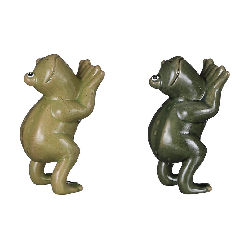 Frog Pot Hanger Green