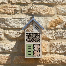 Metal Roof Wooden Insect Hotel