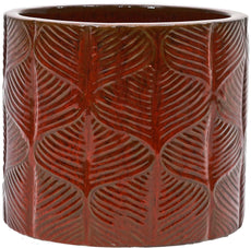 Ivy Red Cylinder Set Of 4