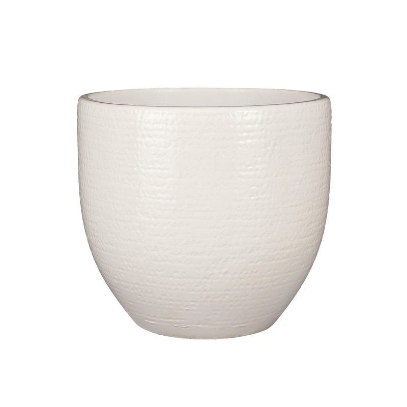 Milan White Pot Cover