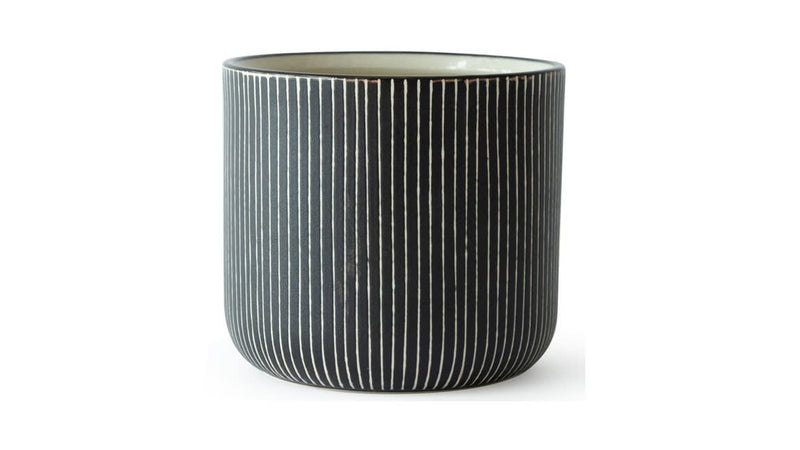 Mono Stripe Pot