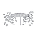 2-4 Seat Round Patio Set Co