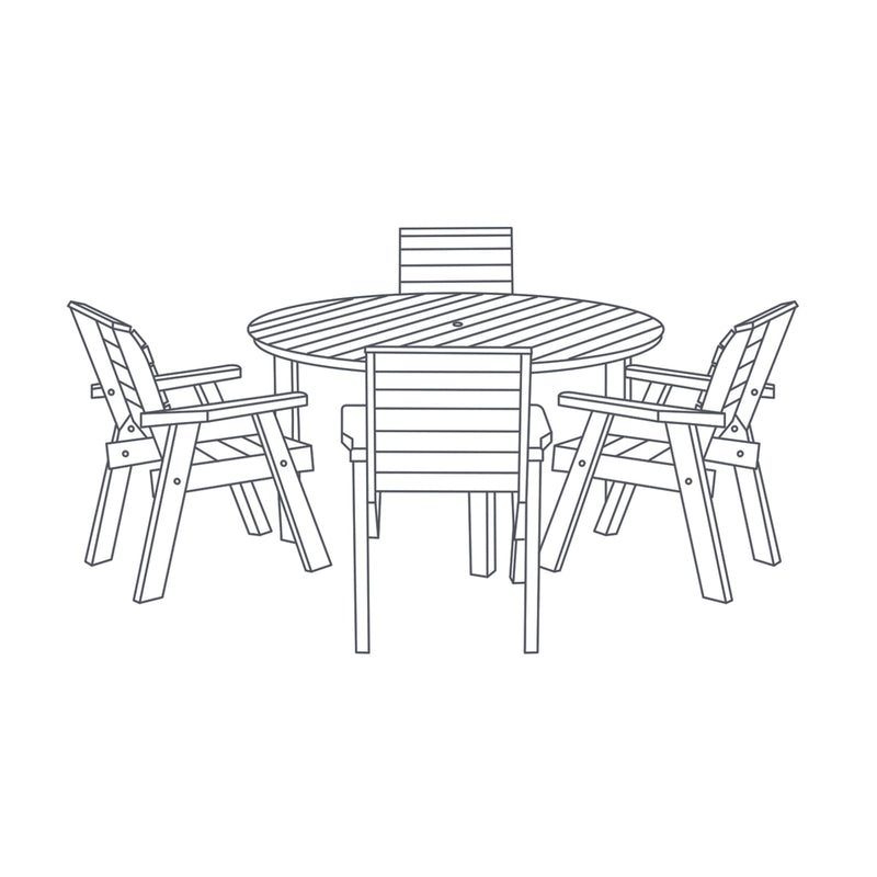 4 Seat Round Patio Set Cov