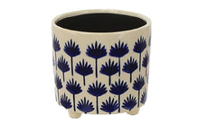 14cm Palm Pot - Blue