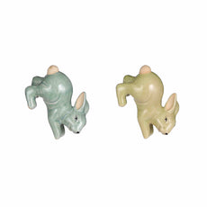 Rabbit Pot Hanger Bl Gr