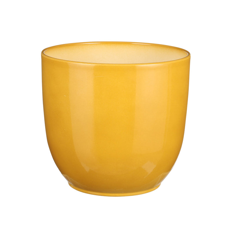 22cm Siena Pot Round Ochre