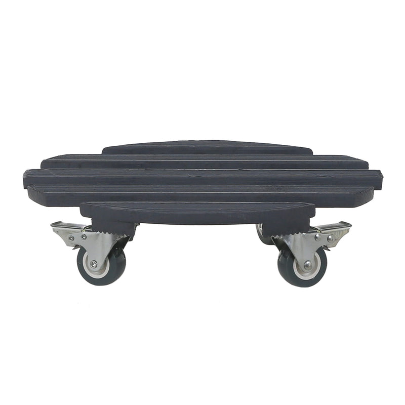 38cm Rd Grey Pot Trolley